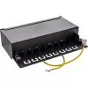InLine patch panel Cat.6A per montaggio a tavolo/parete 8 porte nero RAL9005