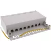 InLine patch panel Cat.6A per montaggio a tavolo/parete 8 porte grigio chiaro RAL7035