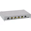 InLine patch panel Cat.6A 0,5HE 6 porte, da tavolo/parete/guida, grigio con protezione antipolvere