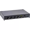 InLine patch panel Cat.6A 0,5U 6 porte, tavolo/parete/guida, nero con protezione antipolvere