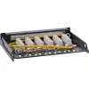 InLine patch panel Cat.6A 0,5U 6 porte, tavolo/parete/guida, nero con protezione antipolvere