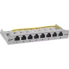InLine patch panel Cat.6A 0,5HE 8 porte, da tavolo/parete/guida, grigio, protezione antipolvere
