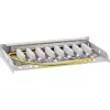 InLine patch panel Cat.6A 0,5HE 8 porte, da tavolo/parete/guida, grigio, protezione antipolvere