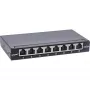 InLine patch panel Cat.6A 0,5U 8 porte, tavolo/parete/guida, nero, protezione antipolvere