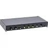 InLine patch panel Cat.6A 0,5U 8 porte, tavolo/parete/guida, nero, protezione antipolvere