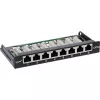 InLine patch panel Cat.6A 0,5HE 8 porte, montaggio da tavolo/parete nero RAL9005