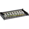 InLine patch panel Cat.6A 0,5HE 8 porte, montaggio da tavolo/parete nero RAL9005