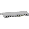 InLine patch panel 10 pollici Cat.6A 0,5HE 12 porte, con protezione antipolvere, grigio