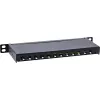 InLine patch panel 10 pollici Cat.6A 0,5HE 12 porte, con protezione antipolvere, nero