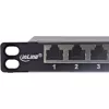 InLine patch panel 10 pollici Cat.6A 0,5HE 12 porte, con protezione antipolvere, nero