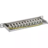 InLine patch panel 10 pollici Cat.6A 0,5HE 12 porte grigio chiaro RAL7035
