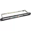 Patch panel vuoto InLine 76824B 19 pollici Cat.6A 24 porte 1U nero
