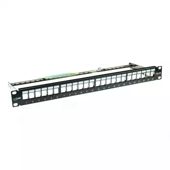 Patch panel vuoto InLine 76824B 19 pollici Cat.6A 24 porte 1U nero