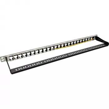 Patch panel cieco 19 pollici InLine 76824C 24 porte per keystone RJ45 0,5U nero