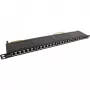 InLine Patch Panel 19 pollici Cat.6A 24 porte 0,5HE nero RAL 9005