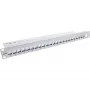 InLine patch panel vuoto 19 pollici 24 porte 1U grigio chiaro per montaggio rack