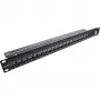 InLine patch panel vuoto 19 pollici 24 porte 1U nero