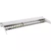 InLine patch panel vuoto con estrazione 19 pollici 24 porte 1U grigio chiaro