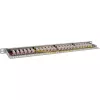 InLine patch panel 19 pollici Cat.6A 0,5U 24 porte, con protezione antipolvere, grigio
