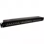 InLine patch panel 19 pollici Cat.6A 24 porte 1U nero RAL 9005