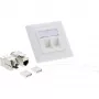 InLine presa da incasso Cat.6A 2x RJ45 bianco RAL9010