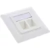 InLine presa da incasso Cat.6A 2x RJ45 bianco RAL9010