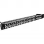 InLine patch panel keystone RJ45 vuoto 19 pollici, 48 porte, 1U, nero