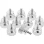 InLine viti zigrinate per case, alluminio, argento, 10 pz.