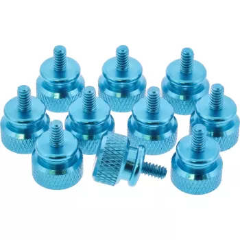 Viti zigrinate per case InLine 77770B blu alluminio confezione da 10 pz.