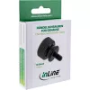 InLine viti zigrinate per case, alluminio, nero, 10 pz.