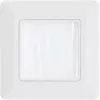 Cornice a parete con passaggio a spazzole InLine 78501 per TV, plastica, bianco RAL9010, 80×80 mm