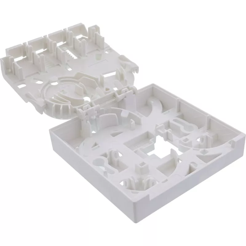 InLine contenitore FTTH vuoto per un massimo di 4x LC Duplex / 4x SC Simplex, bianco