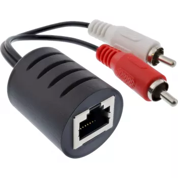 InLine cavo audio RCA su LAN / Ethernet / RJ45 2 pezzi, un set