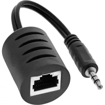 InLine set completo cavo audio 3,5 mm su LAN / Ethernet / RJ45 max. 50 m