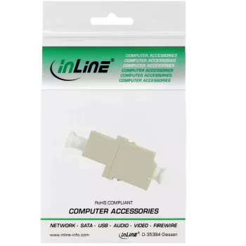InLine adattatore in fibra ottica Duplex LC/LC connettore femmina MultiMode bussola in ceramica