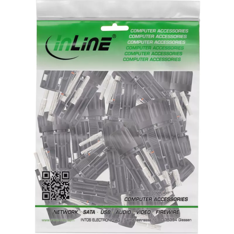 InLine 94020 connettore per cavi Standard4/MC4/PV4 nero connettore maschio/femmina