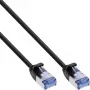 InLine B-71955S Confezione bulk da 250 pz. Cavo patch slim U/FTP PiMf Cat.6A, 0,5 m, nero