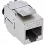 InLine confezione bulk da 24 jack keystone RJ45 sottili SNAP-In Cat.6A con fascetta fermacavi integrata (B-76202P)
