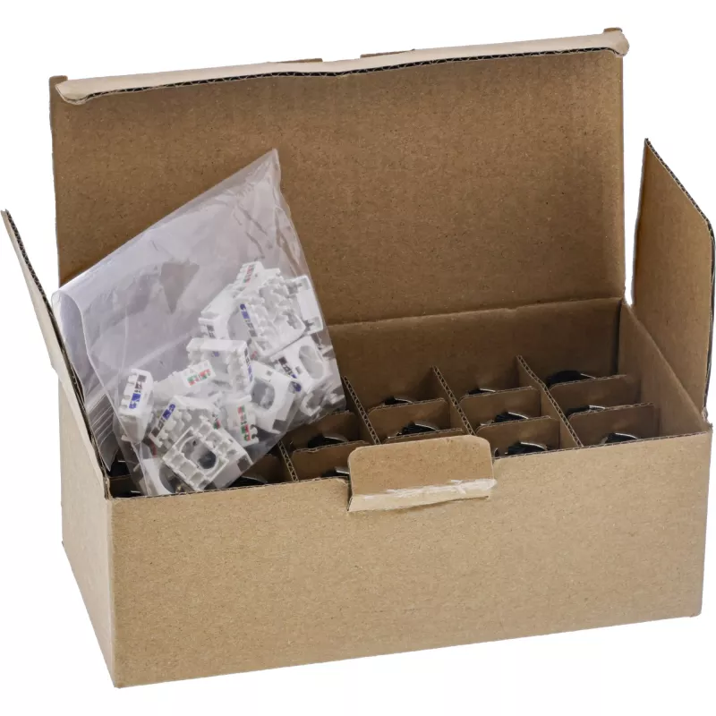 InLine B-76202Q Presa Keystone RJ45 Slim, Cat.8.1, confezione bulk da 24