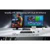 ATEN switch KVMP 2 porte USB 4K HDMI dual-display (cavi inclusi)