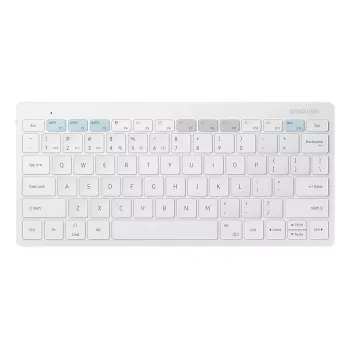 Samsung tastiera per dispositivi mobili EJ-B3400BWGGDE bianco Bluetooth QWERTZ tedesco batteria AAA 280,4 × 127,4 × 15,4 mm