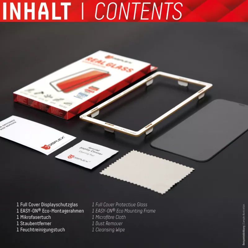 Displex Full Cover pellicola in vetro temperato Apple iPhone 13 Pro Max 14 Plus vetro temperato antigraffio