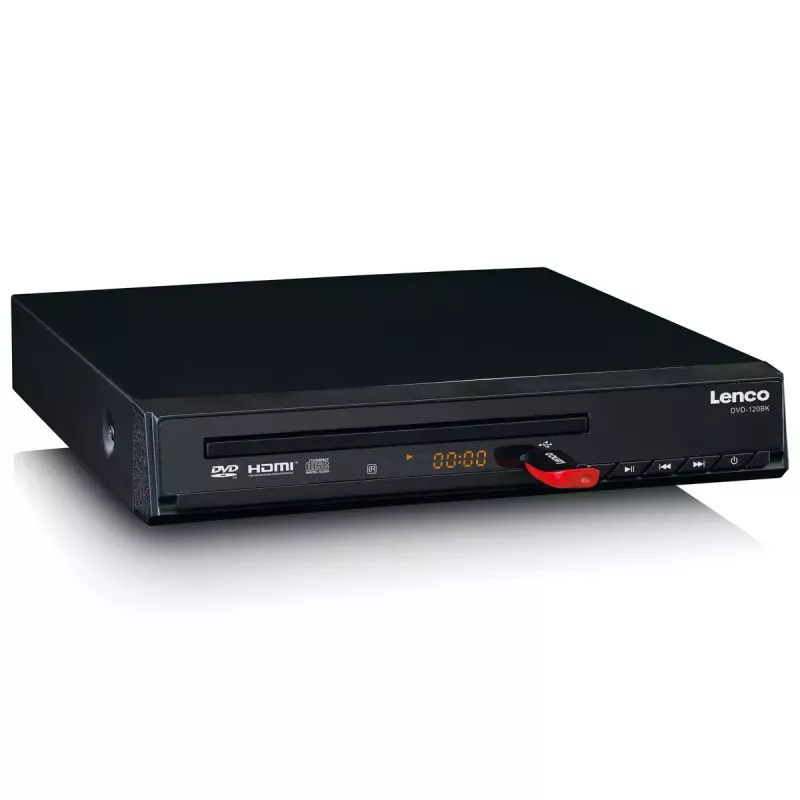 Lettore DVD Lenco DVD-120 nero NTSC PAL 20-20000 Hz 90 dB