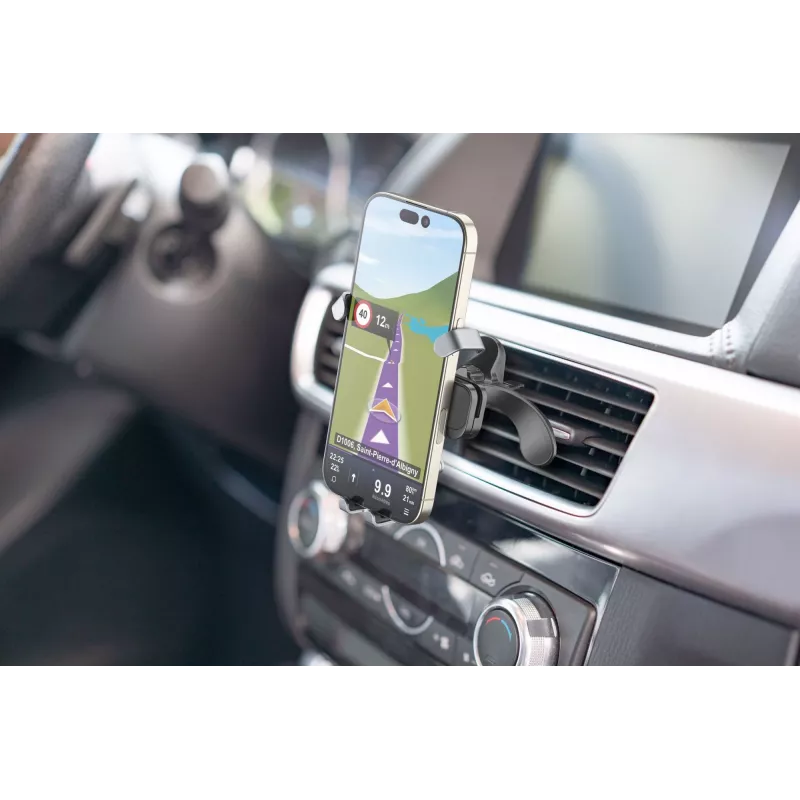 Cellularline Slide Fit - supporto universale per auto per smartphone con inserimento semplice