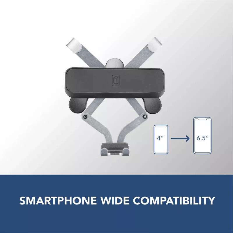 Cellularline Slide Fit - supporto universale per auto per smartphone con inserimento semplice
