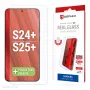 Pellicola protettiva Displex (10H) per Samsung Galaxy S24+/S25+, cornice di montaggio Eco, antigraffio