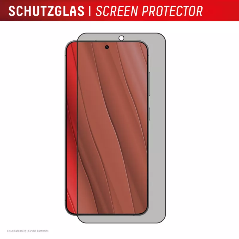 Pellicola protettiva privacy Displex (10H) per Samsung Galaxy S24+/S25+, cornice di montaggio Eco, filtro privacy