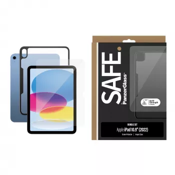 PanzerGlass SAFE. by ® bundle 2-in-1 iPad 10.9'' (2022) | Ultra-Wide Fit