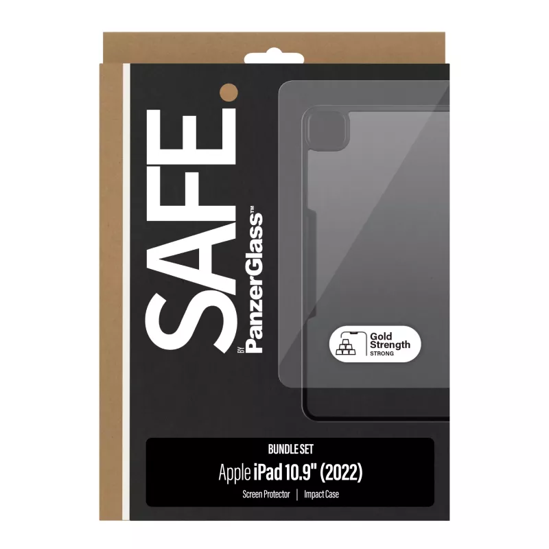PanzerGlass SAFE. by ® bundle 2-in-1 iPad 10.9'' (2022) | Ultra-Wide Fit
