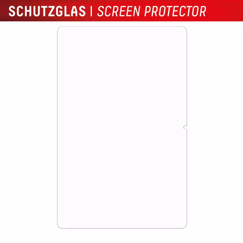 Vetro per tablet Displex (9H) per Samsung Galaxy Tab S10 FE+, cornice di montaggio Eco, infrangibile